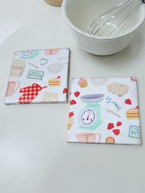Baking Essentials Coaster Set